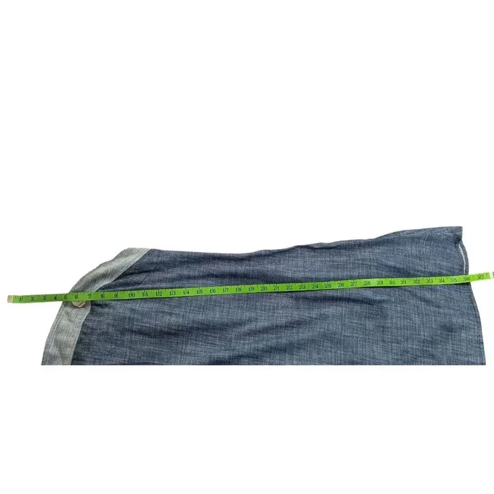 Amadi Anthropologie Denim Rope Strap Mini Dress Women Medium Blue Chambray W - Picture 5 of 8